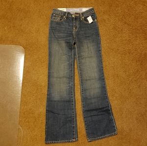 NWT Stylish GapKids 12 slim boot cut jeans